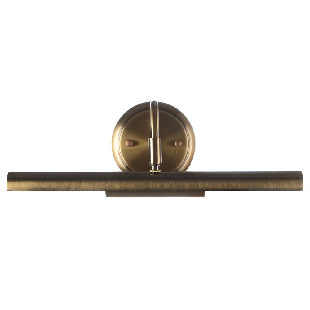 A metal looking wall sconce