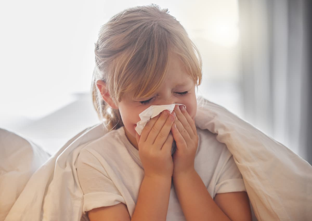 Child Blowing Nose