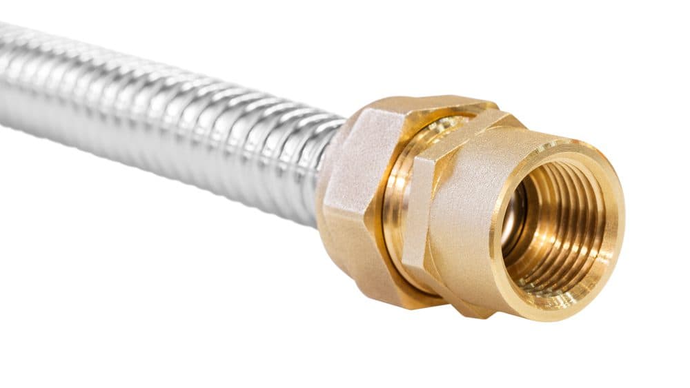 An example of a braided water hose
