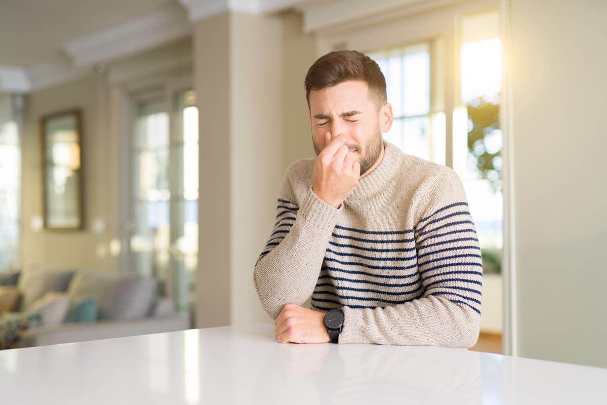 Man Sneezing