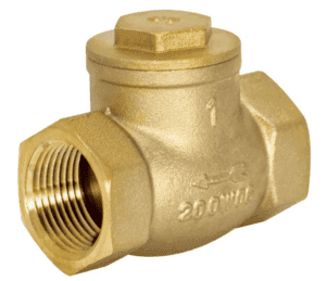 A swing check valve